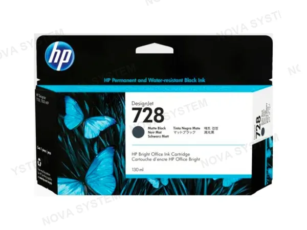 HP TINTA HP 3WX25A 728A 130ML MATTE BLACK