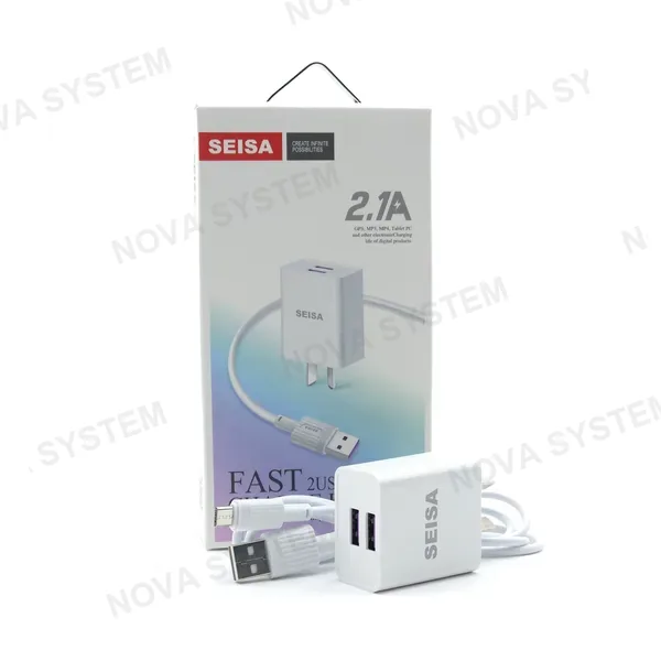 TRANYOO T-C02 Cargador Kit 2.1A Cable 1m 2 Puertos USB Tranyoo