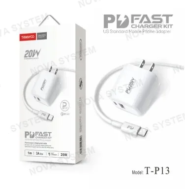 TRANYOO T-P13 Cargador QC3.0 y PD Cable Tipo C Tranyoo