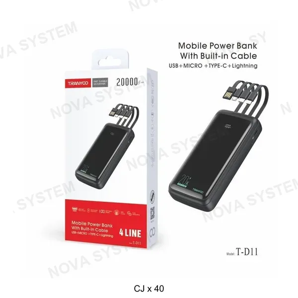 TRANYOO T-D11 Cargador Portátil 20000mah Tranyoo