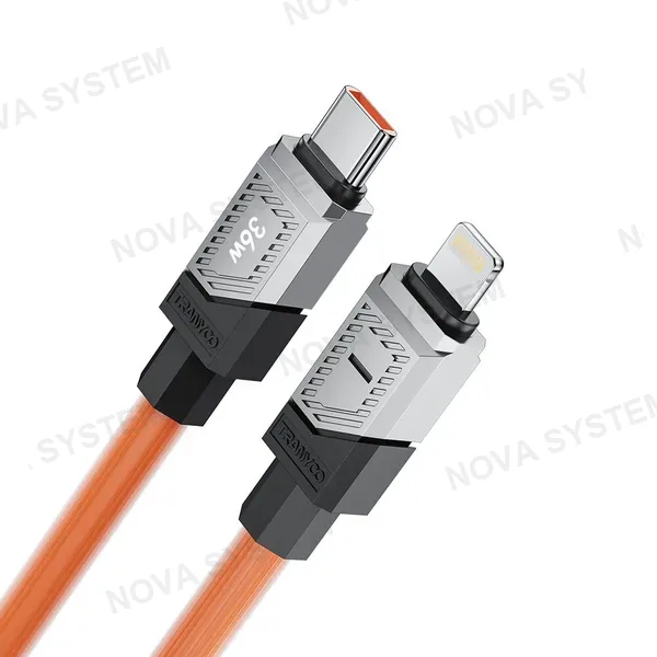 TRANYOO CL-2 Cable de Carga Tipo C a Lighting 1.2m/36W Tranyoo
