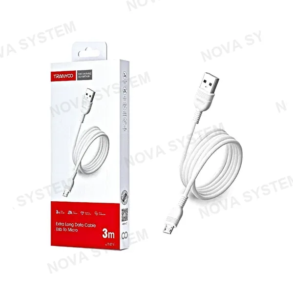 TRANYOO S7 Cable de Carga 2A 3m Tranyoo