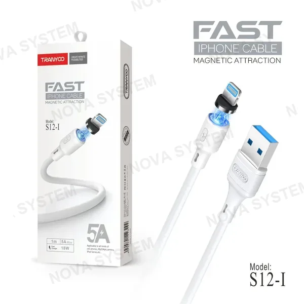 TRANYOO S12 Cable Magnético 5A 1m Tranyoo