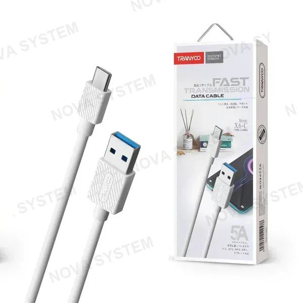TRANYOO X6 Cable de Datos y Carga 5A 1m Tranyoo