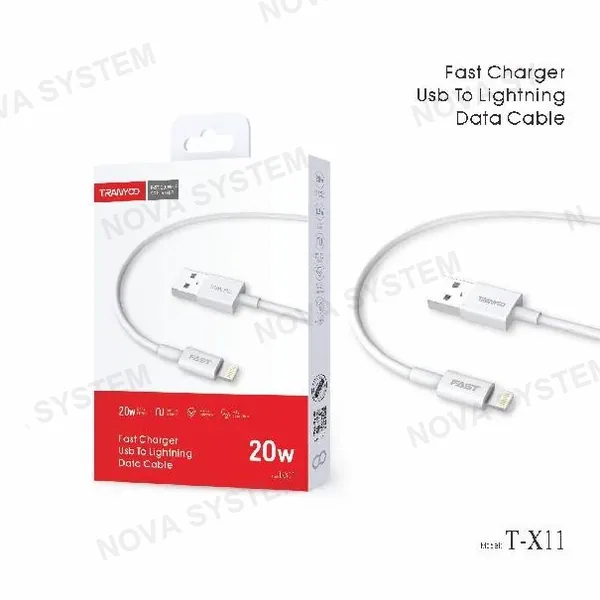 TRANYOO T-X11IP Cable de Carga para Celular 1.0m/2.1A Tranyoo