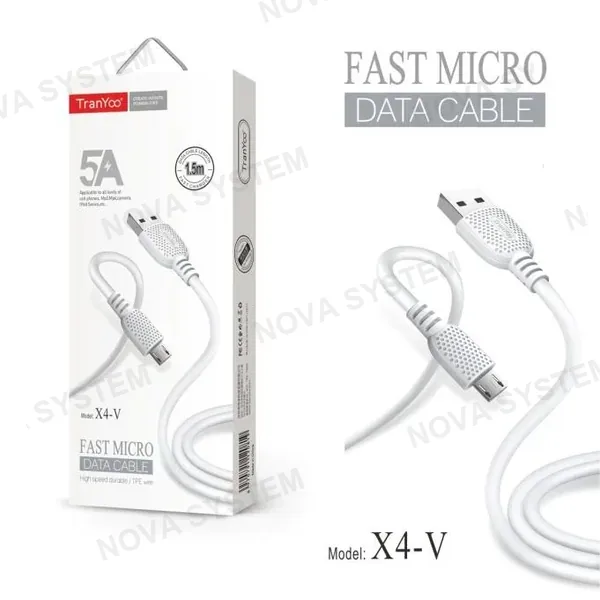 TRANYOO X5 Cable de Carga 3.1A 1m Tranyoo