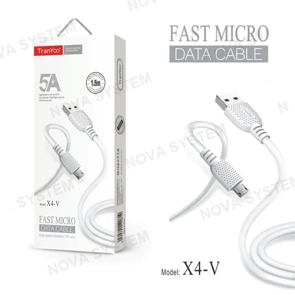 TRANYOO T-X4 Cable Tipo-C Iphone V8 1m Tranyoo