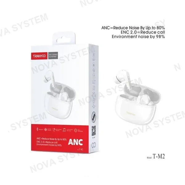 TRANYOO T-M2 Mini Audifono Bluetooth de ANC/ENC2.0 Tranyoo