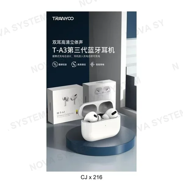 TRANYOO T-A3 Auricular Bluetooth con Base Recargable Tranyoo
