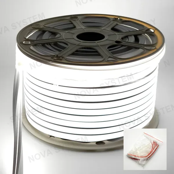 LED-GJ1414W-12V Tira de LED Manguera 14x14 Blanco Neutro 12V 50m