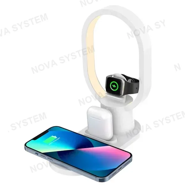 AY-41 Lampara de Mesa Carga Inalámbrico 4 en 1