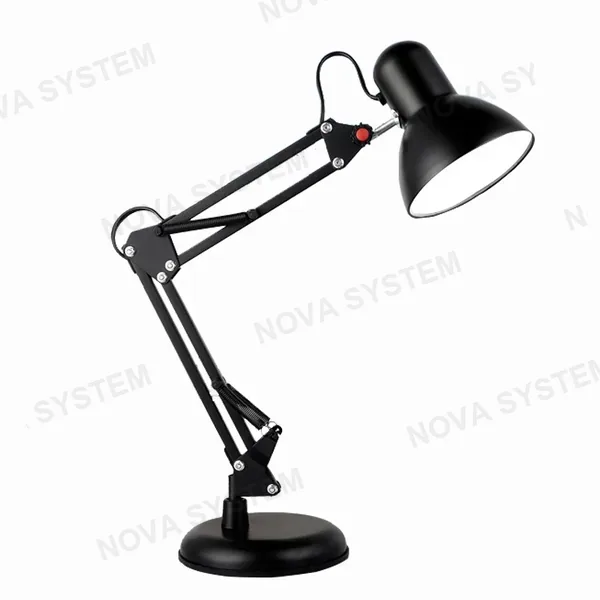 MT-811 Lampara de Mesa de Brazo Largo de Metal Estilo Americano