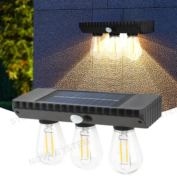 YT-820-3W Luz Solar de Jardín Modelo de Triple Luz
