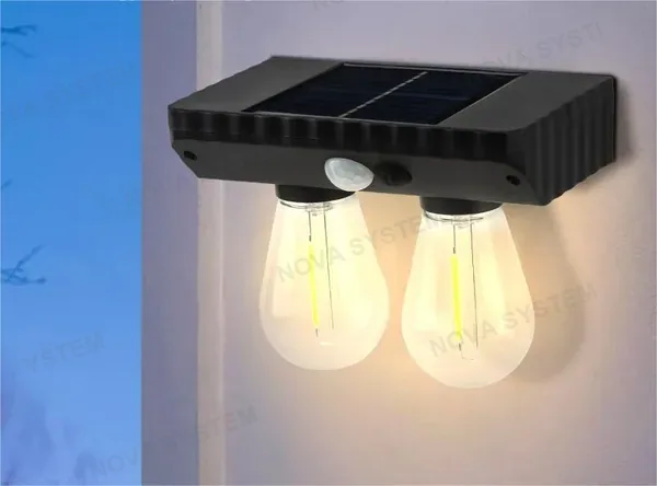 YT-819-2W Luz Solar de Jardín Modelo de Doble Luz