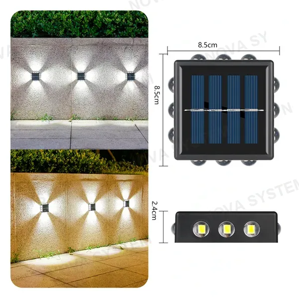 LED-12DWW Lampara de Pared 12 LED Cálido x2