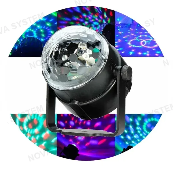 L-12 Esfera Chica Audio Rítmica LED con Soporte