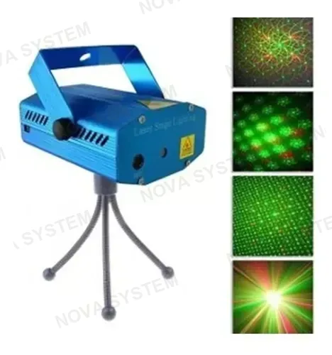 EMS-05R Y-02 Mini Proyector Laser Multi Puntos/Audio rítmico/Control Remoto
