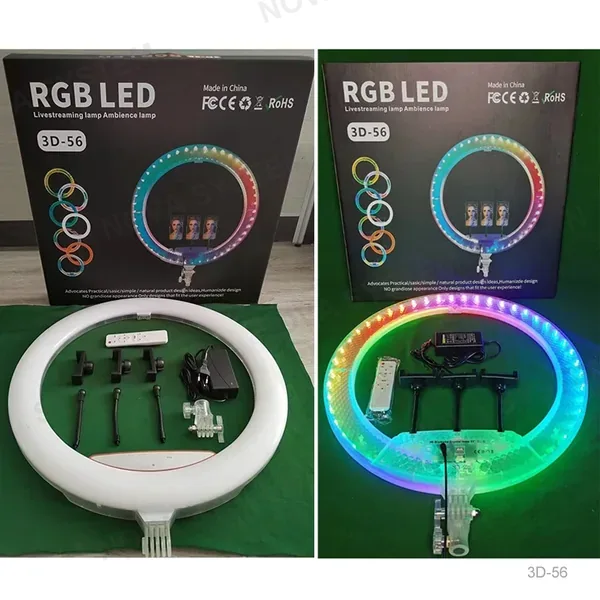 3D-56 Aro de 22" RGB Táctil con Fuente