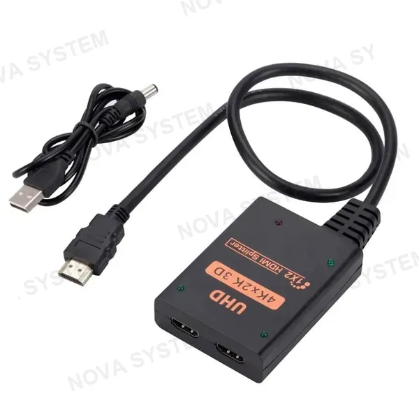 SM-F7849 Mini Splitter con Cable HDMI 1 X 2 UHD