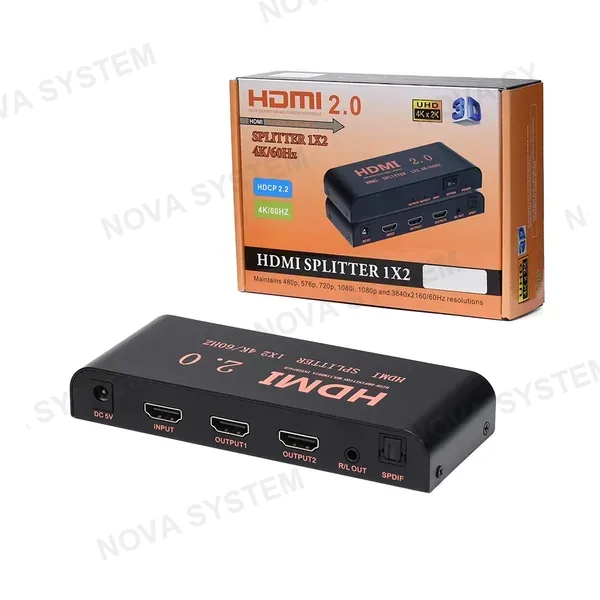 SM-F7846 HDMI 2.0 Splitter 1 a 2 4K