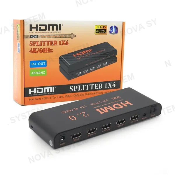SM-F7847 Splitter HDMI con Audio 1 X 4 4k HD