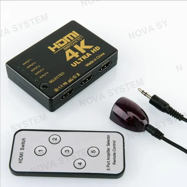 SM-F7808 Switch HDMI 5 en 1 con Control Remoto