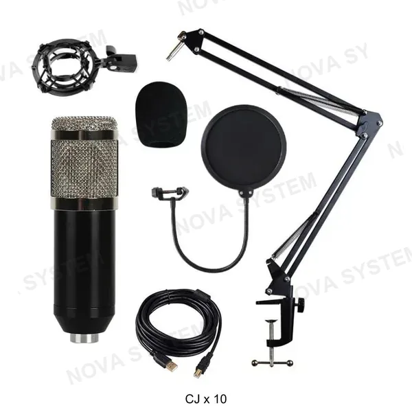 BM-828TZ Micrófono PC de Cable Condensador Genérico