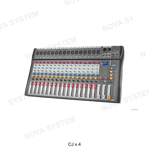 XY-CT16 Mezclador de Audio 16 canales con Bt y Cargador