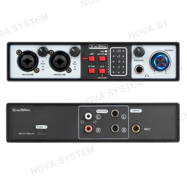YX-X9858 Mesa de Mezclas de Audio de 2 Entradas/2 Salidas