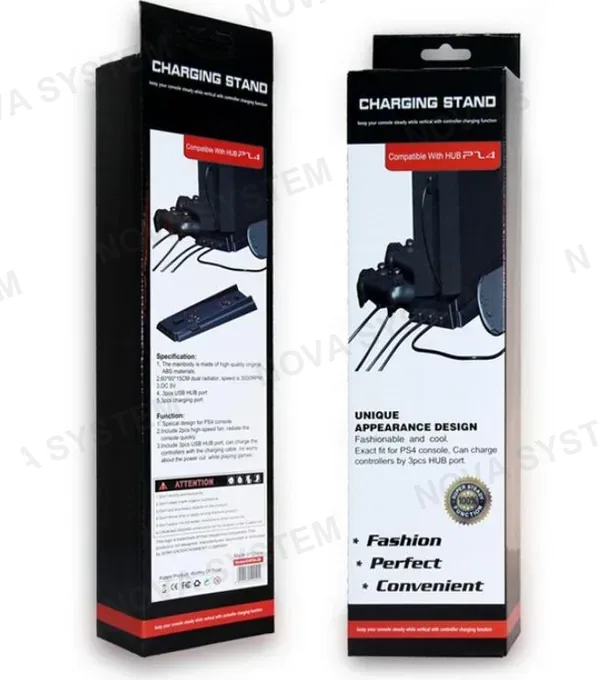 HP KJHPS4-05 Base Cooler y Hub USB para PS4 Versión Fat