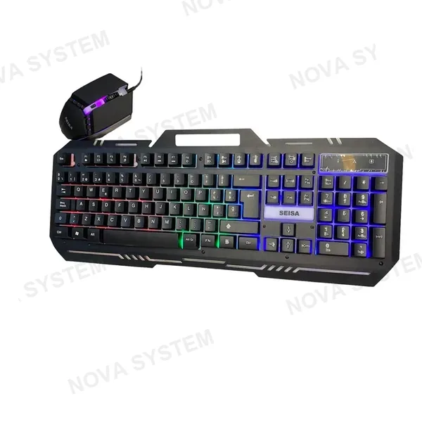 DN-K77. Kit Combo Teclado y Mouse Gamer con Cable