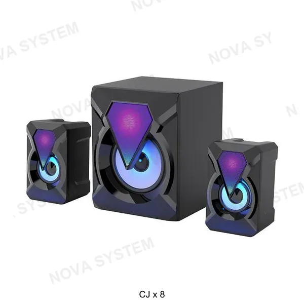 E-1316 Parlante PC 2.1 con Luces