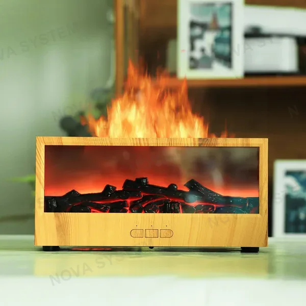 YX-717 Humidificador con Diseño de Chimenea y Mando a Distancia