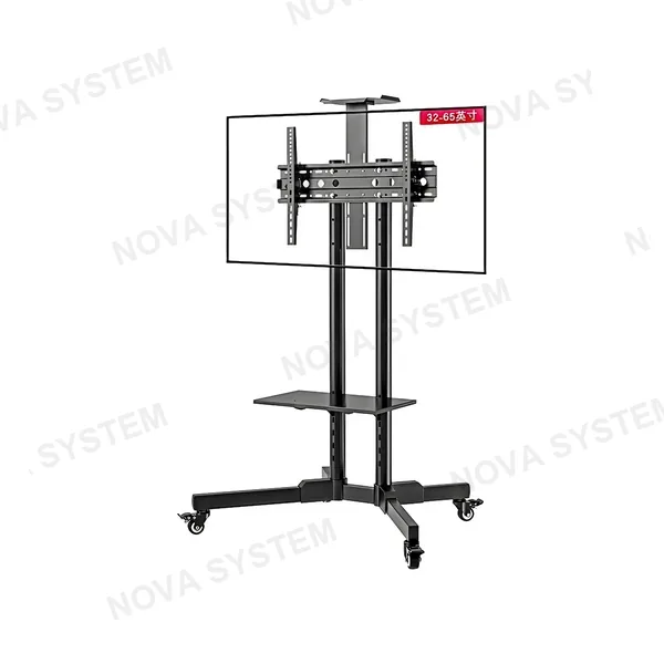 FD1500 Soporte Móvil para Monitor/TV 32"-65" con Bandeja y Soporte de Cámara