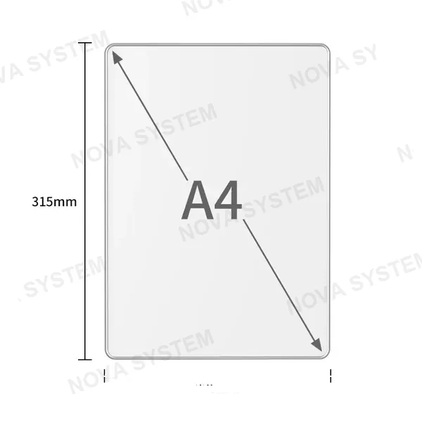 XS-A4 Pizarra Magnética en Aluminio 16" (A4) con Lápiz + Borrador