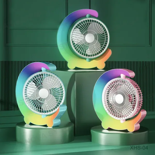 XHS-04 Ventilador con Luz Giratoria