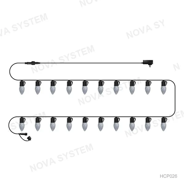 HCP026 Guirnalda de Luces Cristal 15m 20 Lámparas