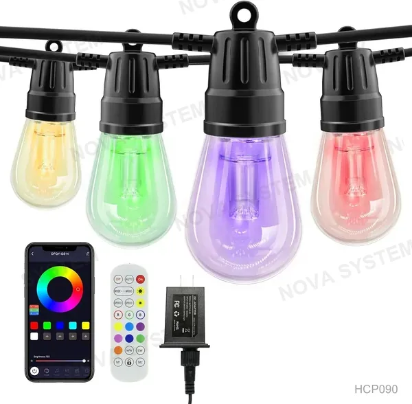 HCP090 Guirnalda de Luces RGB 15 Metros 20 Luces