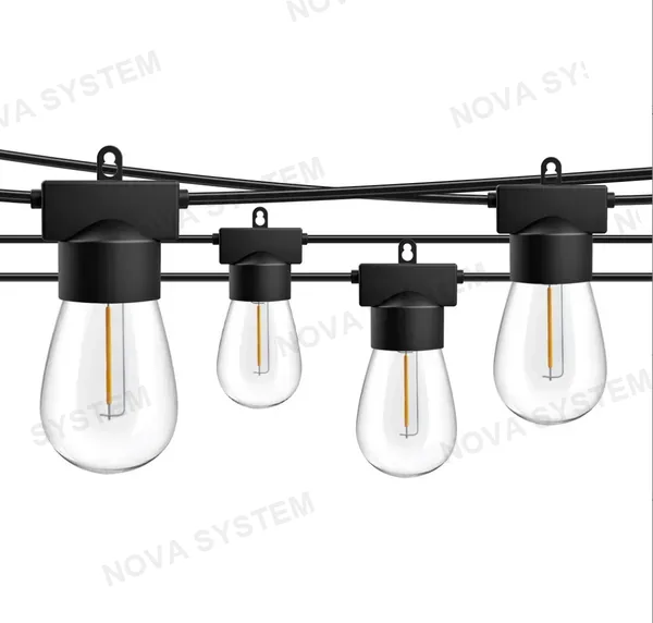 HCP092 Guirnalda de Luces de Alto Voltaje 15m 15 Luces+ 1 Lampara de Repuesto