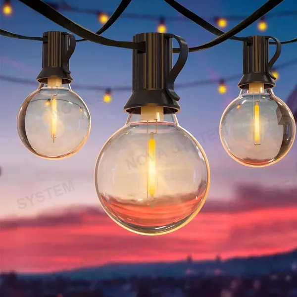 HCP096 Guirnalda de Lámparas Plastico de 15m 15 Luces 1 Lampara Repuesto