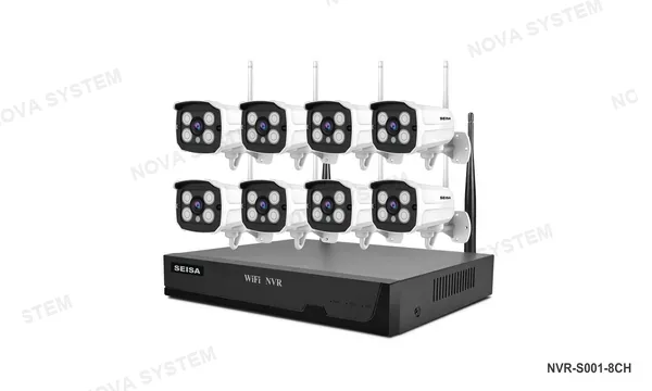 NVR-S001-8CH Kit NVR 8 Camaras WIFI