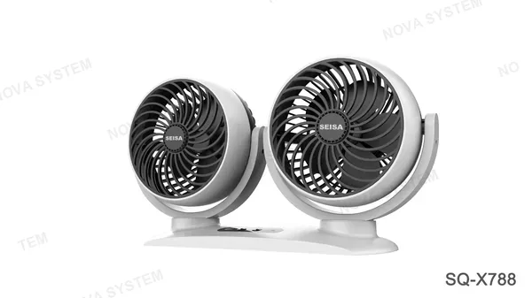 SQ-X788 Ventilador Doble USB 6" 12V/24V