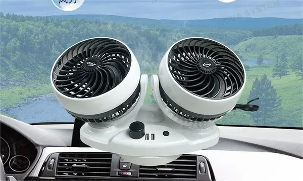 SQ-X766 Ventilador USB Pequeño para Carro 6" 24V/2A