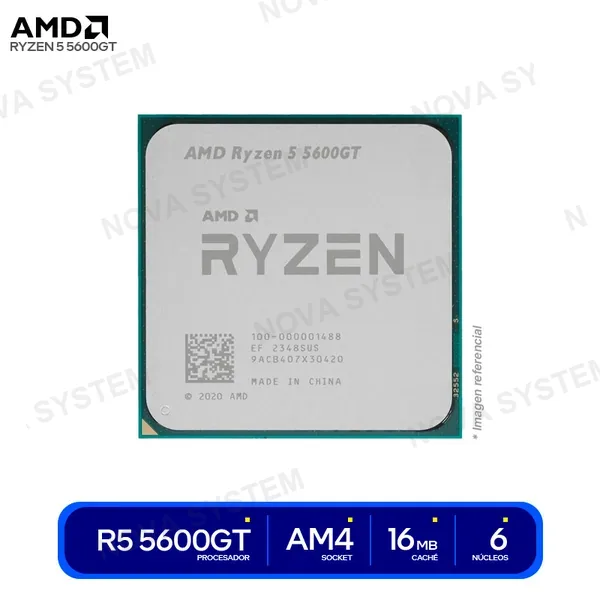 AMD PROCESADOR OEM AMD RYZEN 5 5600GT ( 100-000001488 ) 3.6...