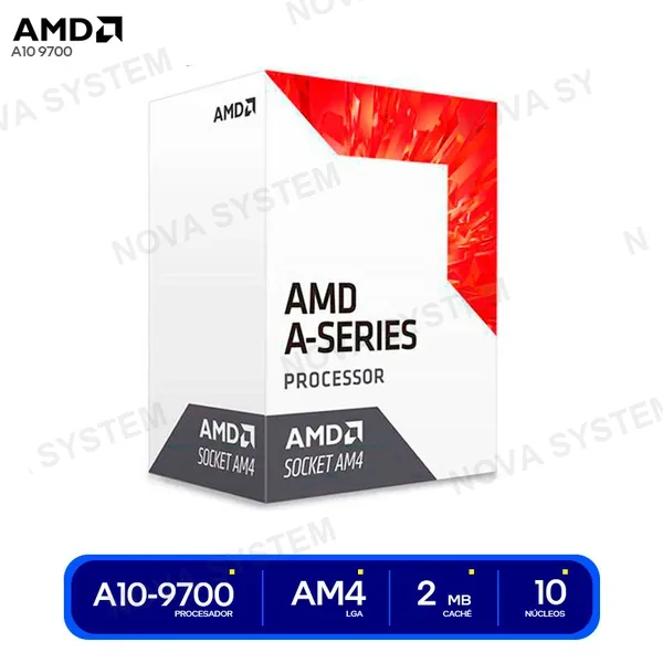 AMD PROCESADOR AMD A10-9700, 3.50GHZ, 2MB L2, 10 CORES, AM4...