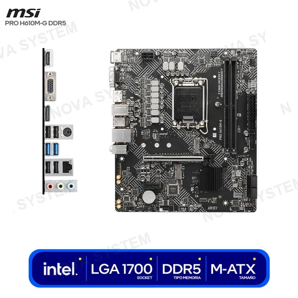 MSI MOTHERBOARD MSI PRO H610M-G DDR5 ( PRO H610M-G DRR5 ) L...