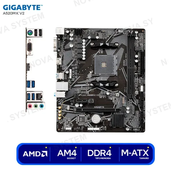 GIGABYTE MOTHERBOARD GIGABYTE A520M K V2 ( A520M K V2 ) AMD | AM...