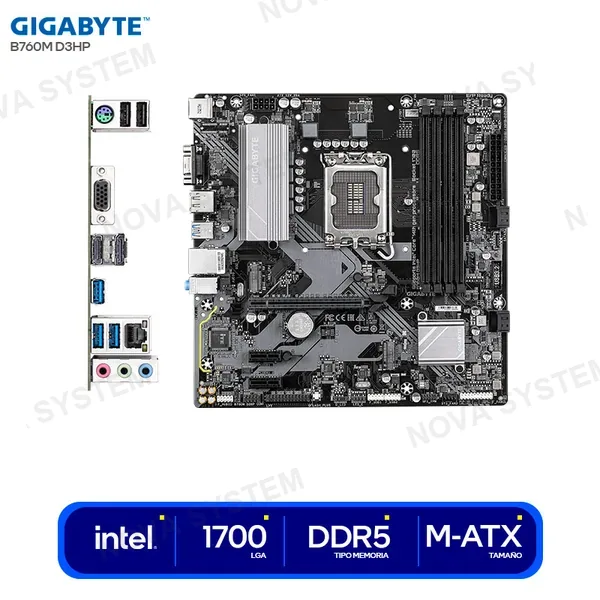 GIGABYTE MOTHERBOARD GIGABYTE B760M D3HP D5 LGA 1700 | 4*DDR5 |...