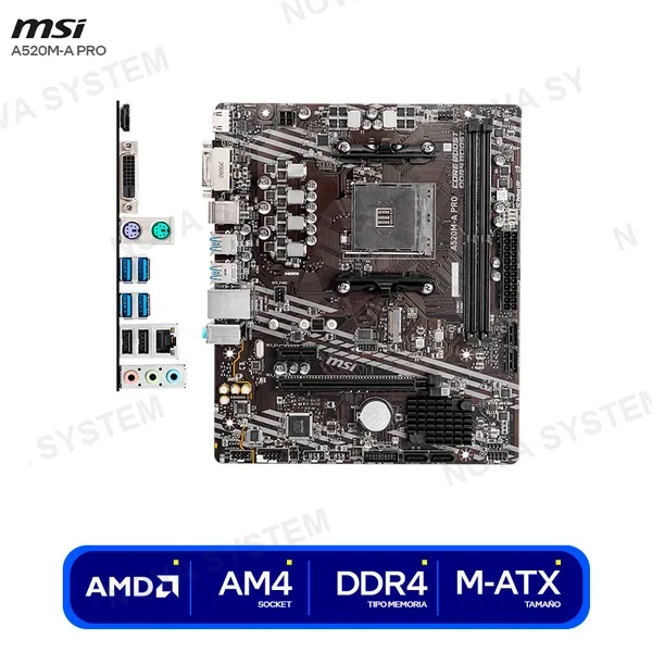 MSI MOTHERBOARD MSI A520M-A PRO ( A520M-A PRO ) AMD | AM4 |...