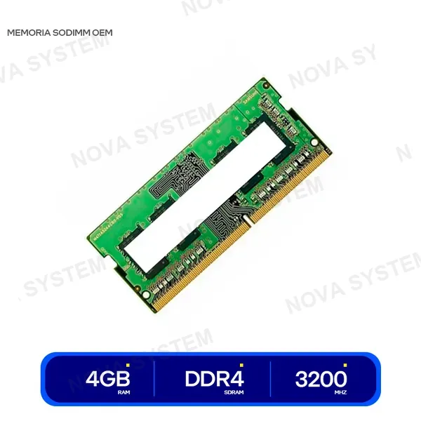 MEMORIA SODIMM OEM 4GB DDR4 3200MHZ (SO4GB)...